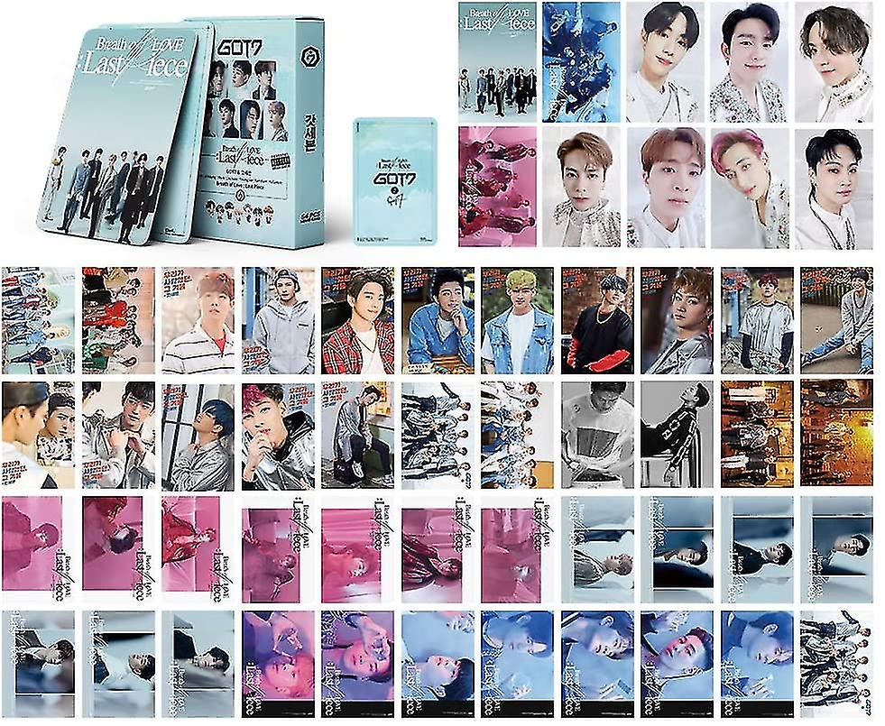 55pcs Got7ロモカードブレスオブラブ:ラストピースポスターカードKpop Got7ポスター