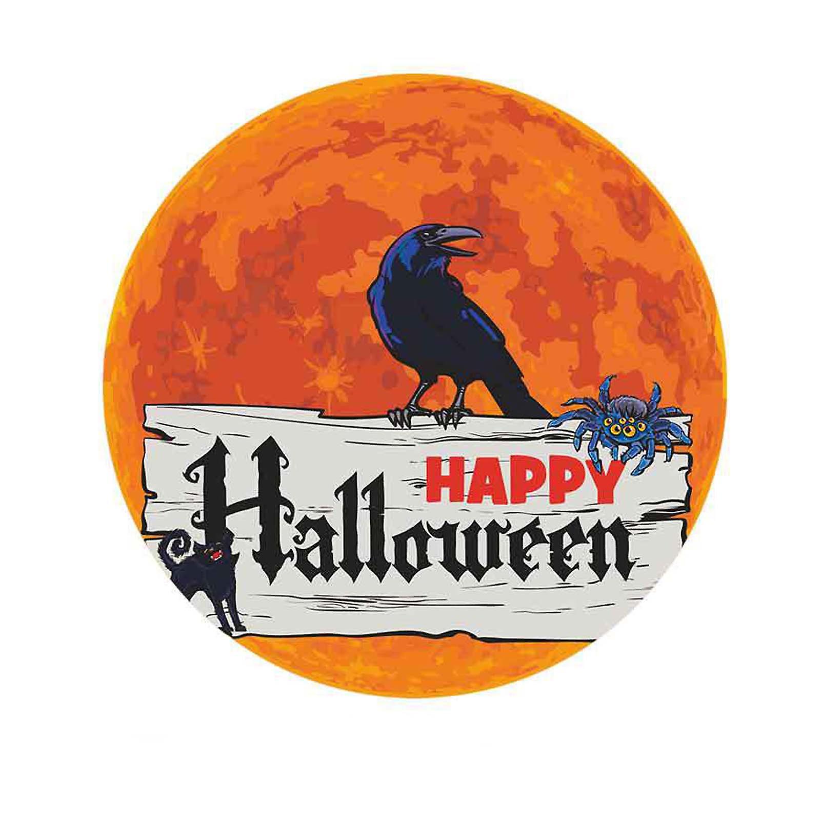 Halloween Glow In The Dark Wall Stickers Bat Witch Window Decals For Home Party