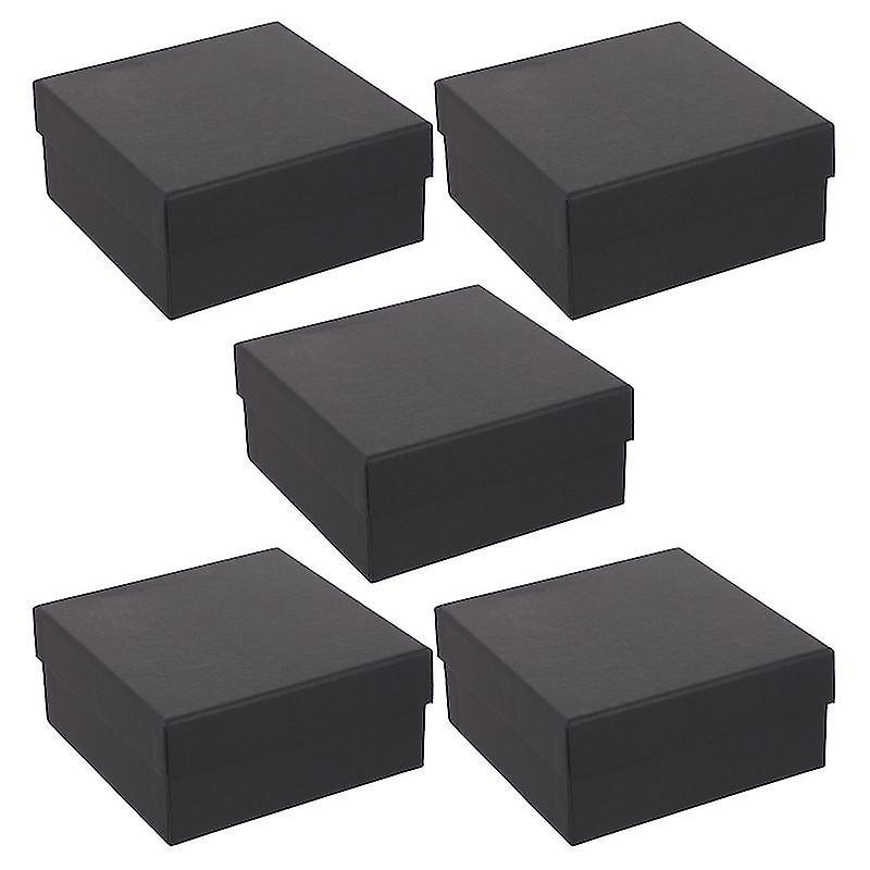15X15cm Assorted Color Wrapping Paper 5 Pcs Exquisite Packing Gift Box Black Candy Case Portable Kra