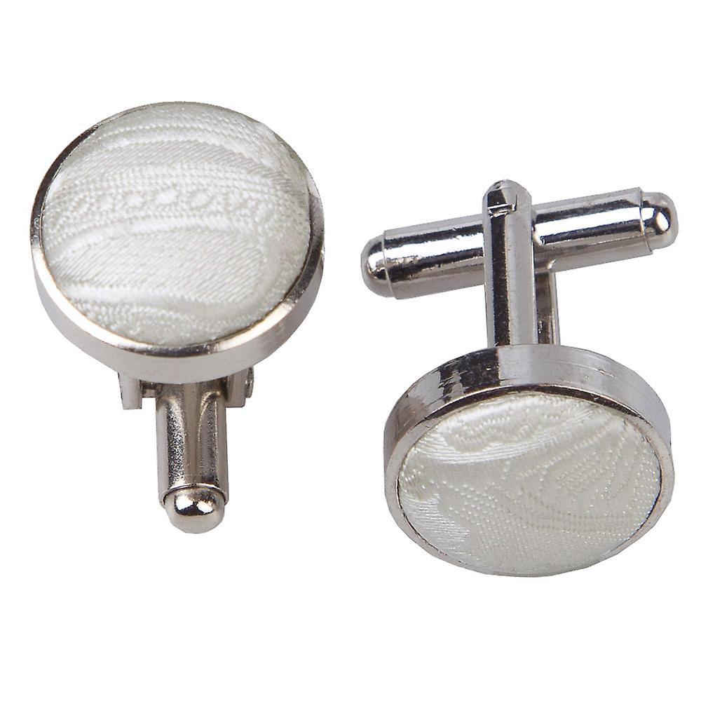Ivory Paisley Cufflinks