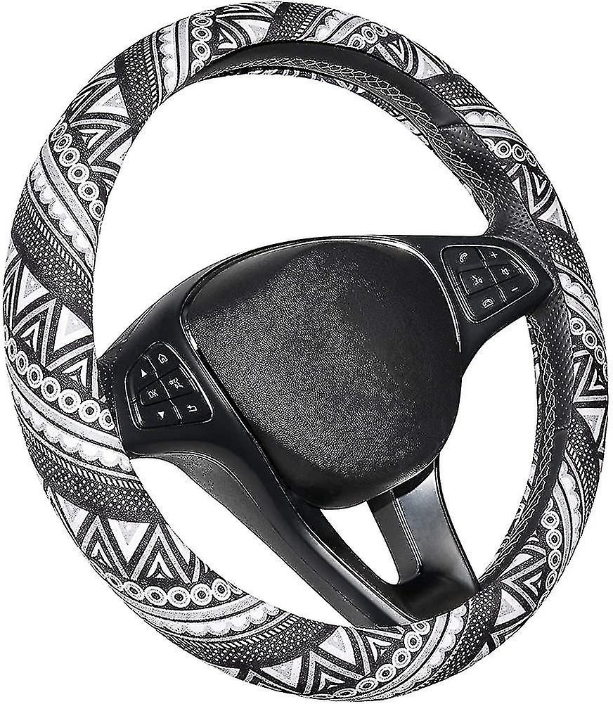 Steering Wheel Covers, Boho Steering Wheel Cover With Vibrant Soft Cloth