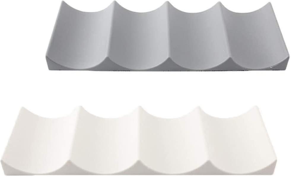 2pcs European Style Plastic Wine Rack, Beer Can Organizer, Stackable Wine Rack For 10 Wine Bottles, Fridge Stackable Bottle Rack, Easy Stacking