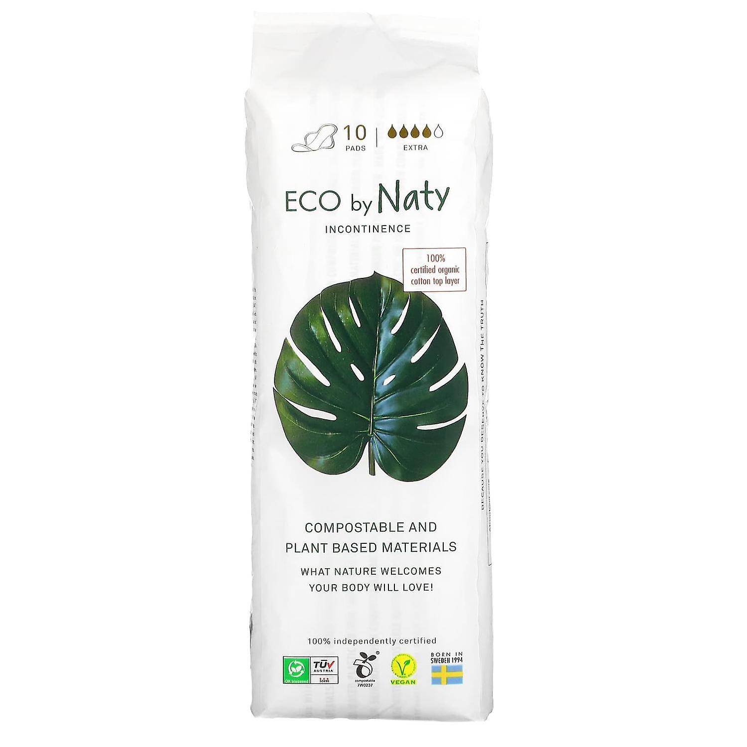 Naty, Incontinence Pads, Extra, 10 Pads