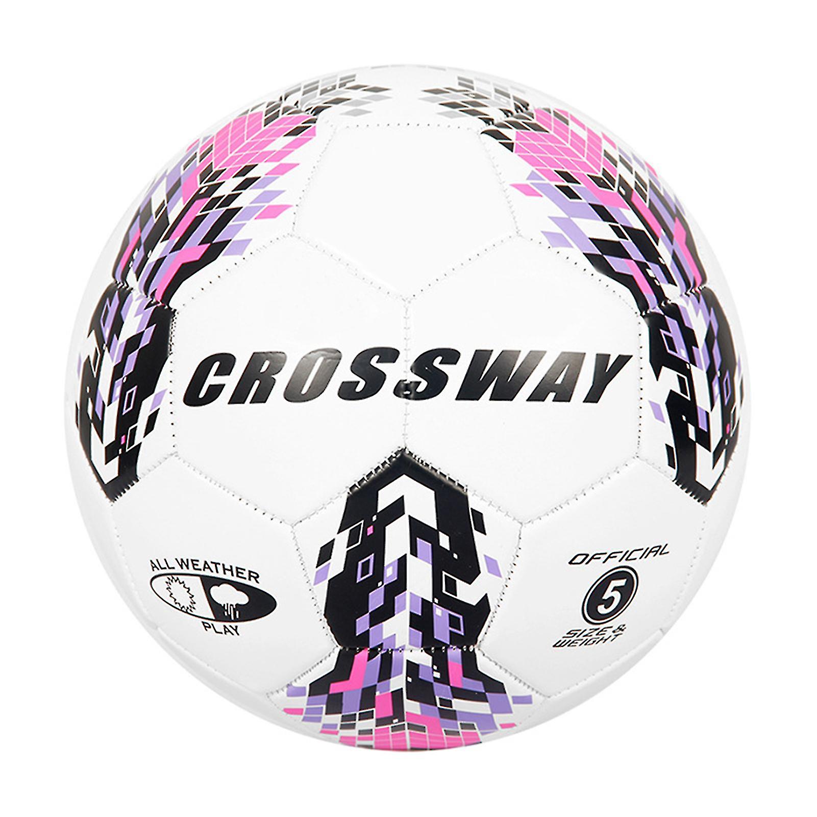 كرة القدم عالية المرونة مقاومة للاهتراء PVC الحجم القياسي 5 معدات رياضية لكرة القدم