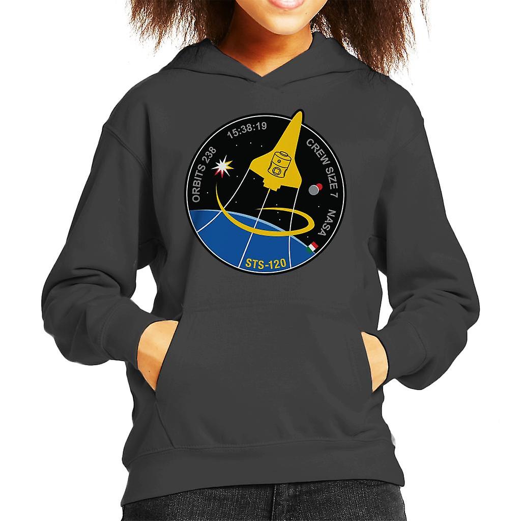 NASA STS 120 Shuttle Mission Imagery Patch Kid's Hooded Sweatshirt