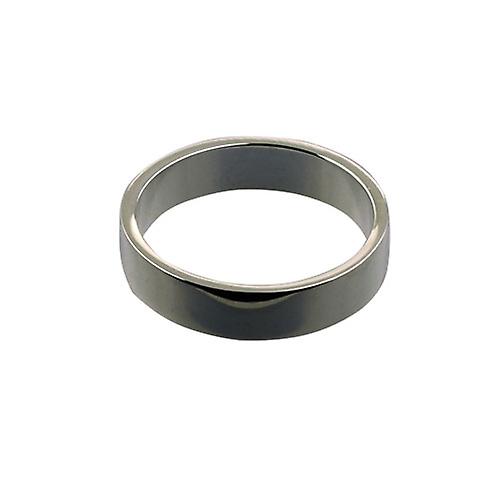 Platinum 5mm plain flat Wedding Ring Size Z