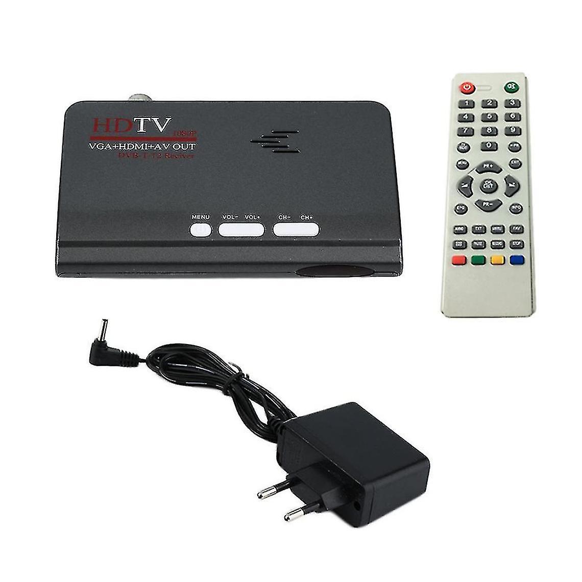 Digital Terrestrial Hdmi 1080p Dvb-t/t2 Tv Box Vga Avb Cvbs Tuner Receiver