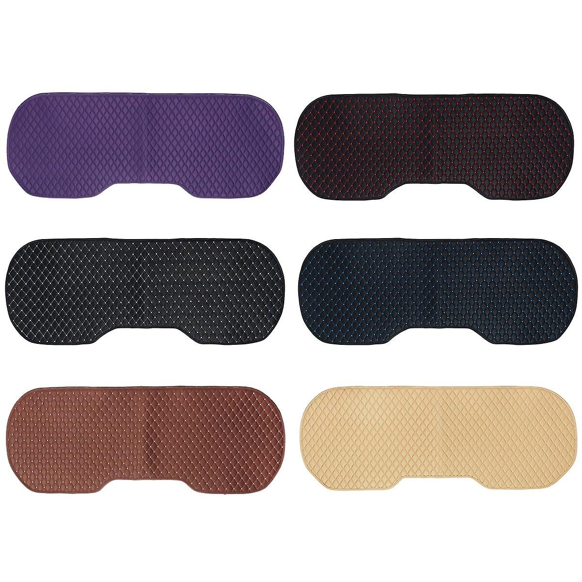 Universal Car Rear Seat Covers Kit - 6 Colors, Breathable Linen, Anti-slip Cushion