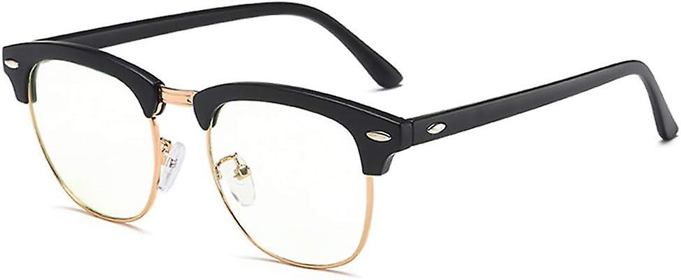 Blue Light Blocking Comfortable Semi-Rimless Glasses for Screen Use