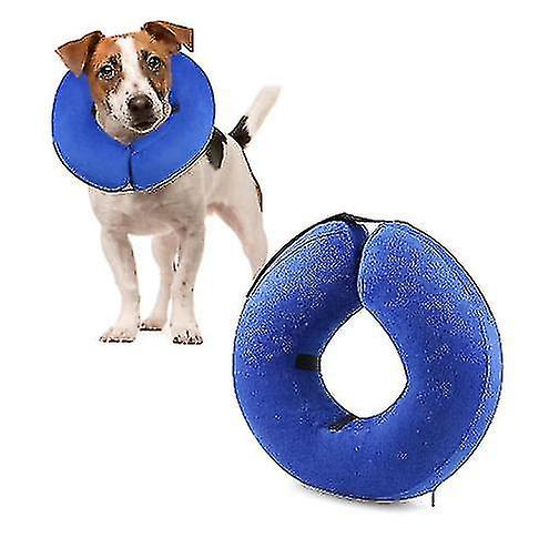 Protective Inflatable Cone Collar For Dogs And Cats Adjustable