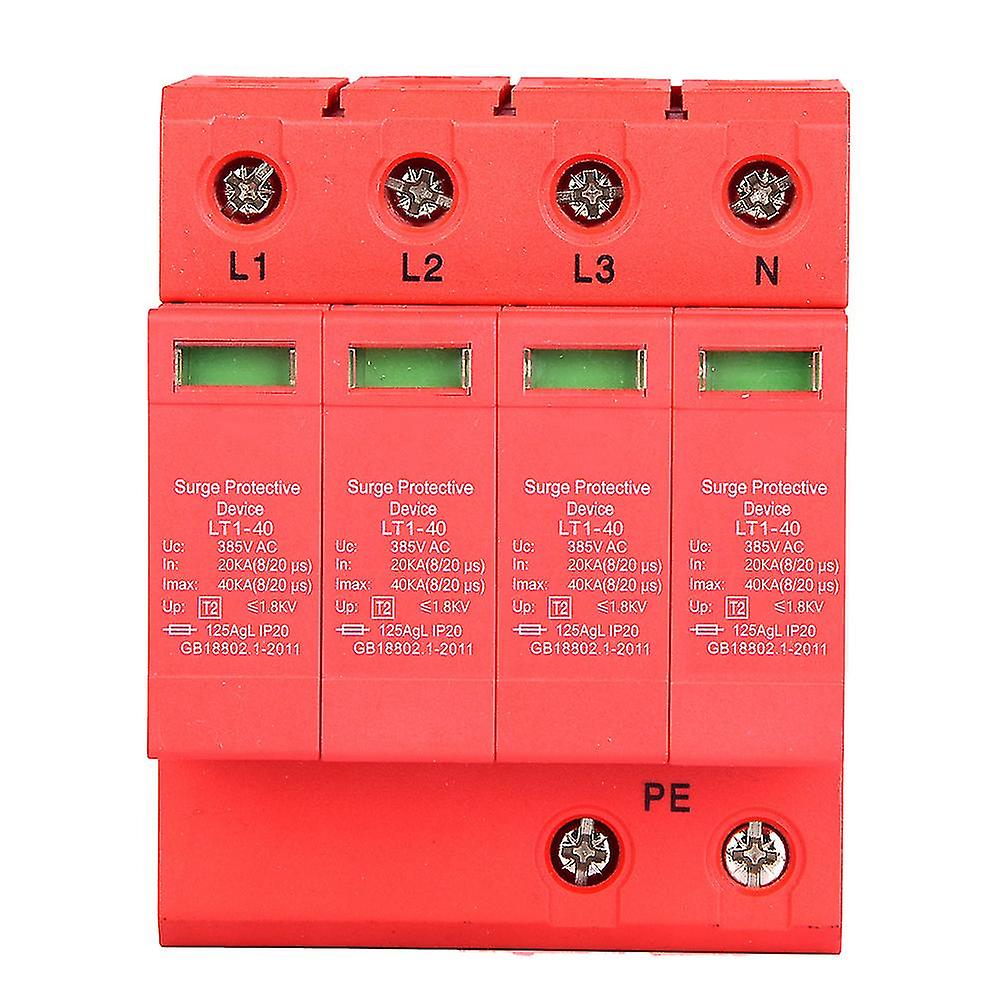 4P 40ka 385v House Surge Protector Low Voltage Arrester Device20a
