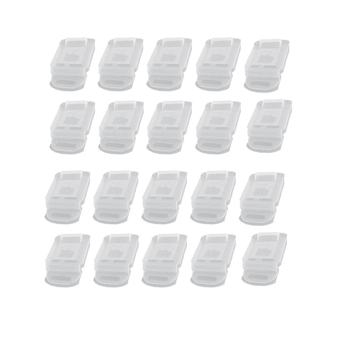 20PCS Contact Protection Cap Battery Holder for , Dust Cover Shield Case for 14.4V 18V Li-Ion Batte