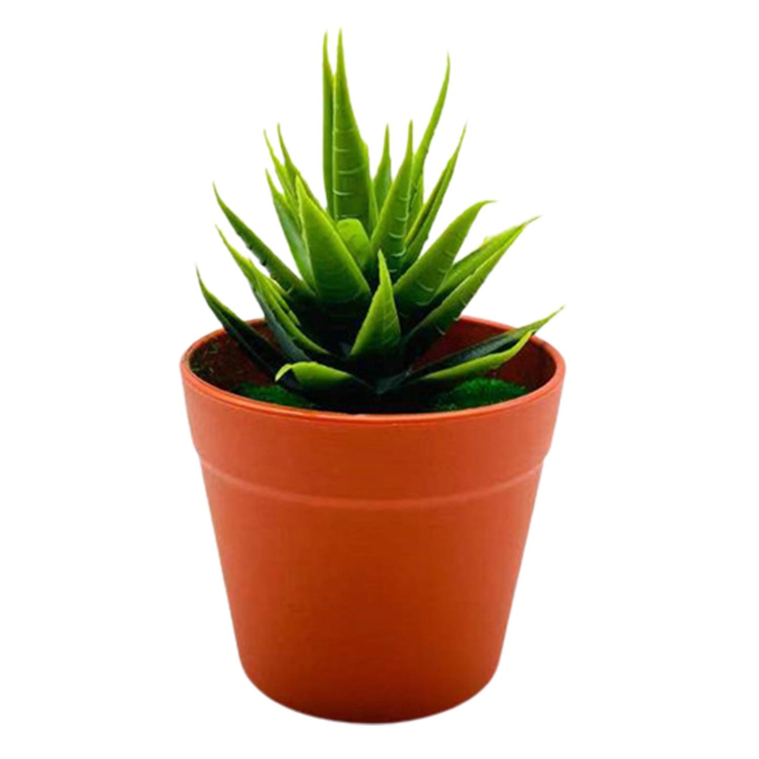 Realistic Artificial Plants Colorfast Plastic Elegant Mini Simulation Bonsai Home Office Decor