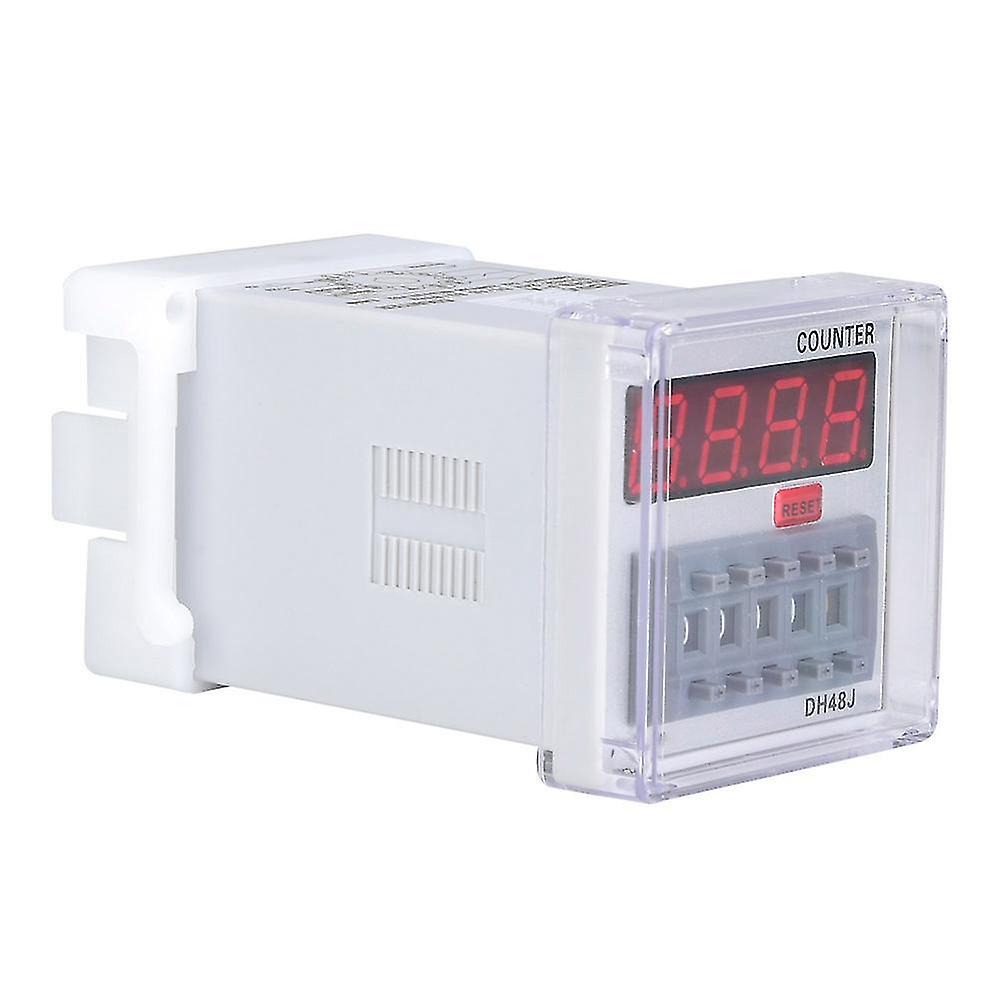 DH48J-A  Digital Counter Delay Time Relay LED Display 1-999900 11-Pin (220VAC)