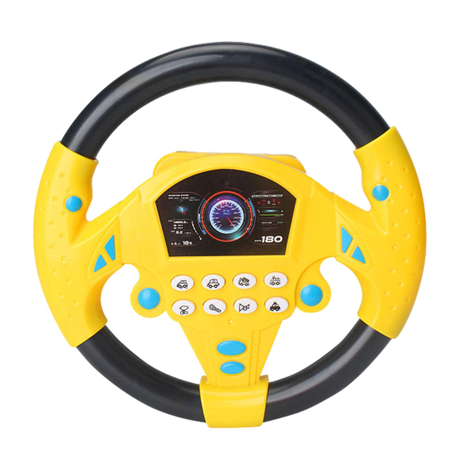 Portable Simulated Driving Steering Wheel Copilot Toy Multi-Purpose Driving Puzzle Toys for Boys Girls