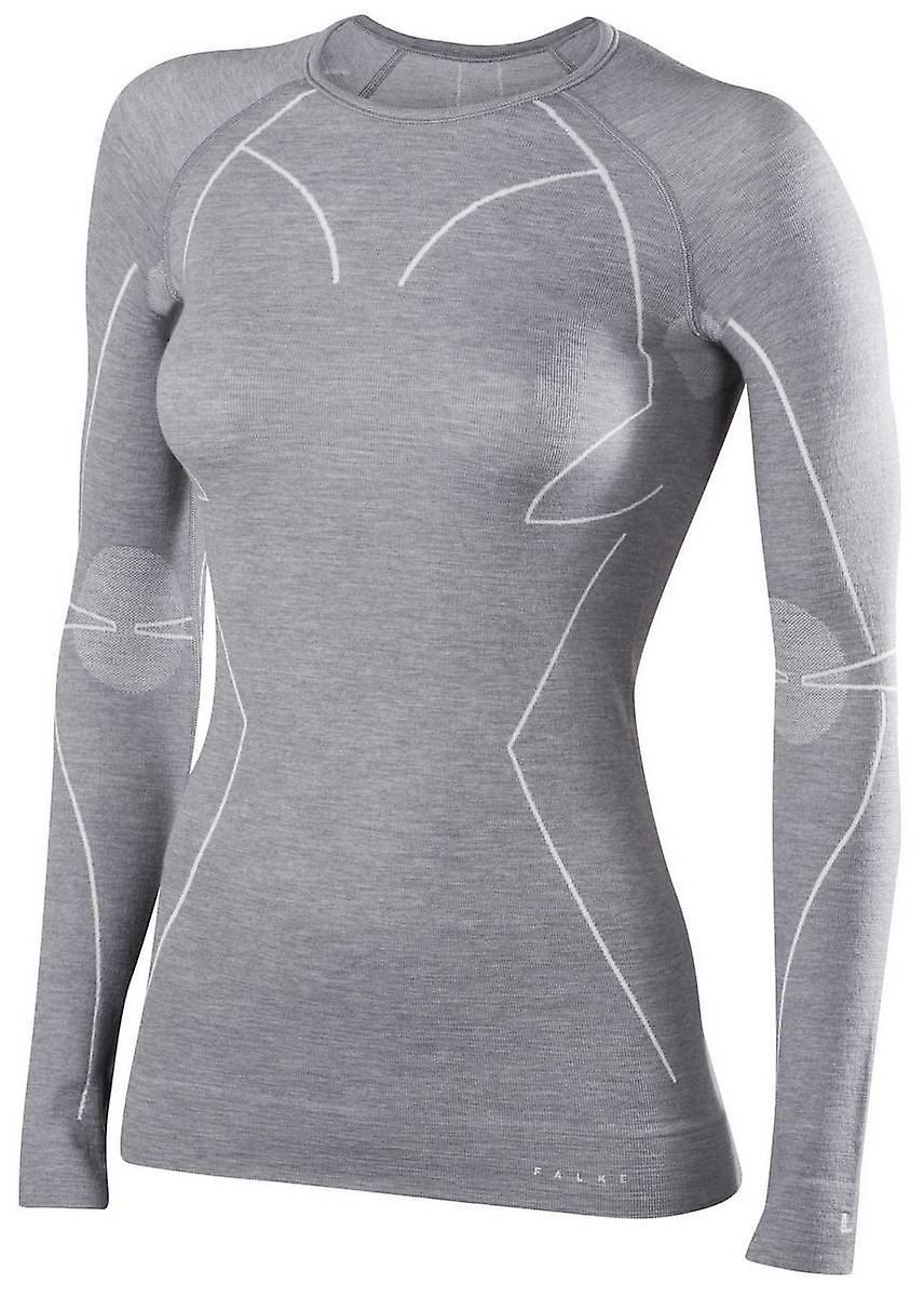 Camicia a maniche lunghe in lana Falke Tech - grigio melange