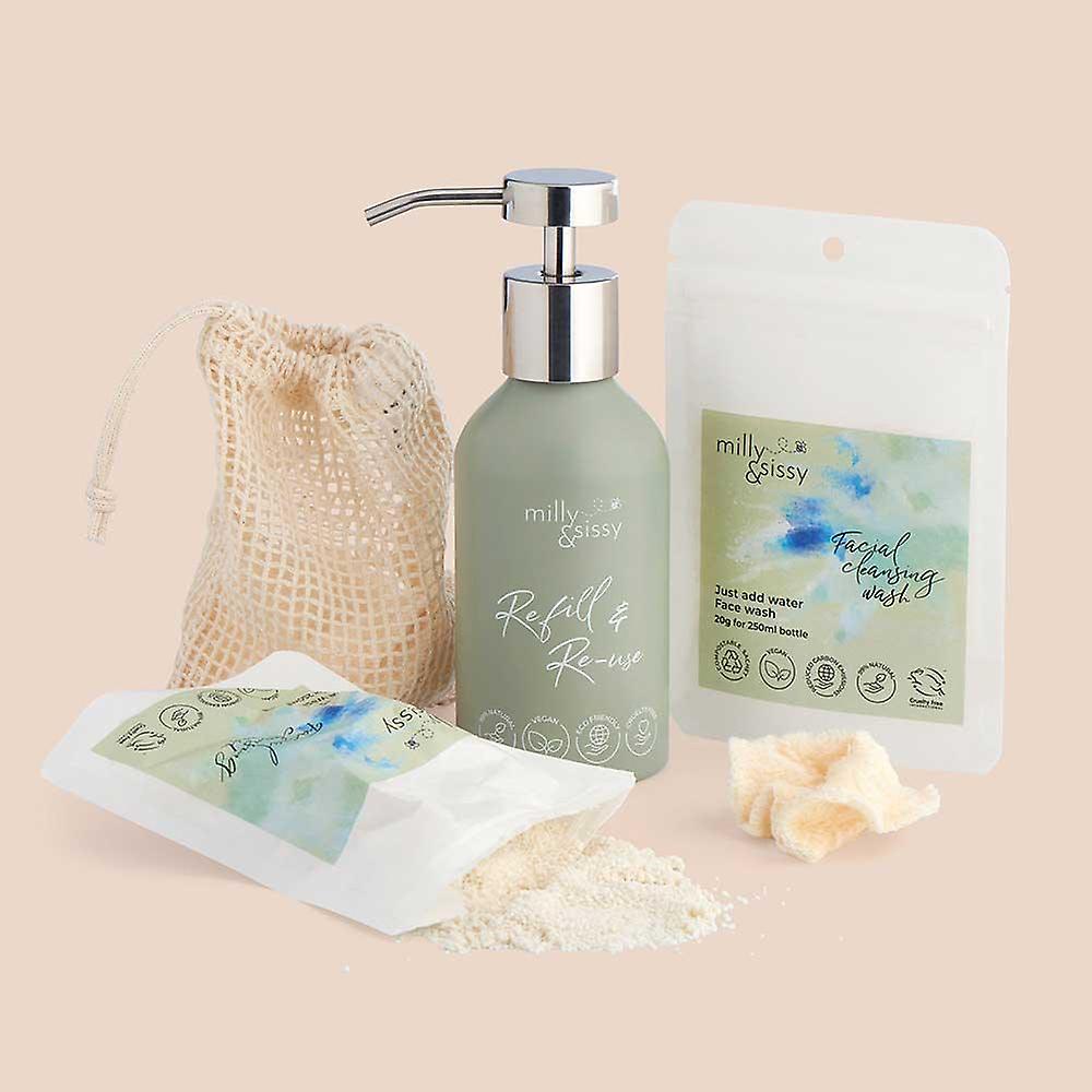 Refillable Facial Cleansing Wash Set