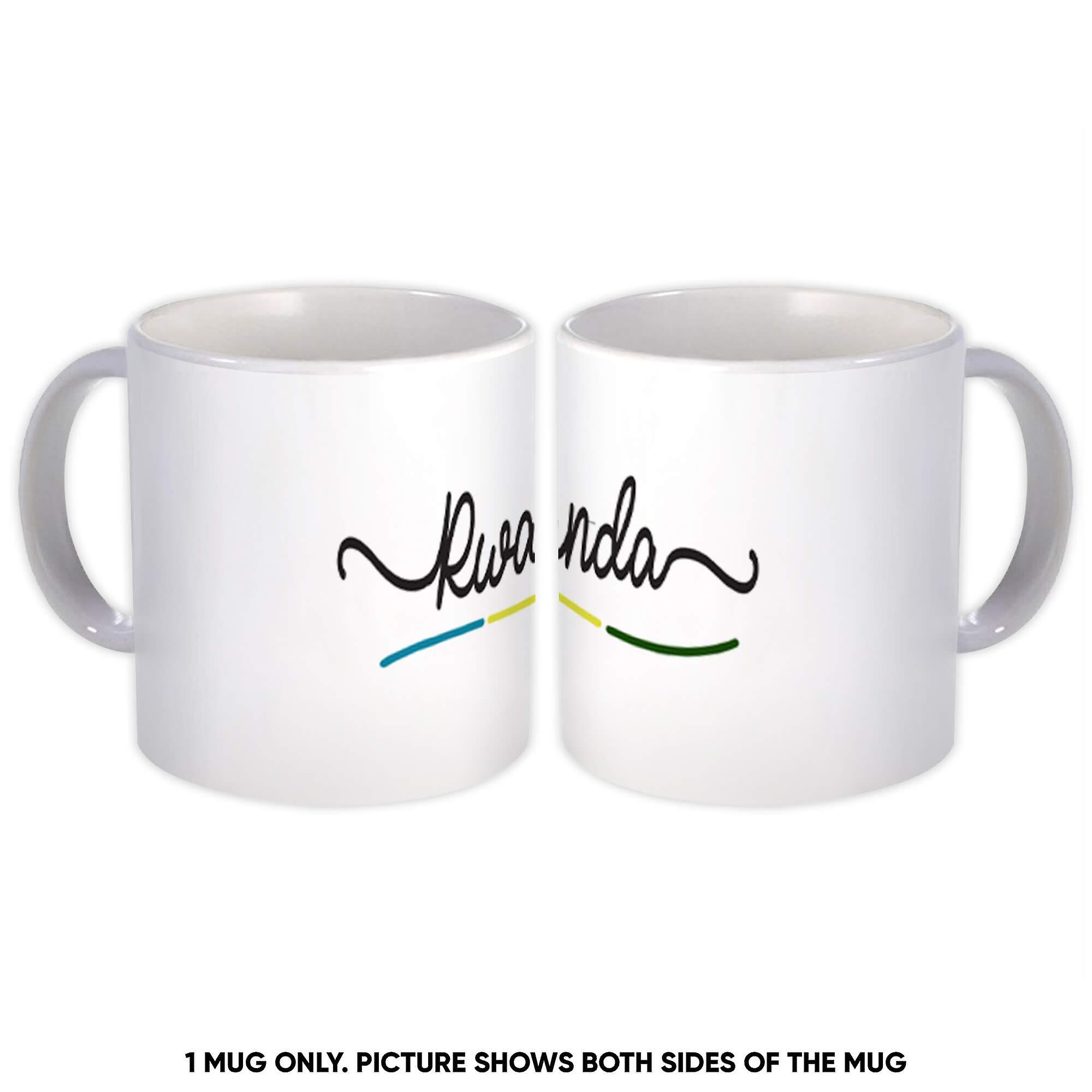 Gift Mug: Rwanda Flag Colors Rwandan