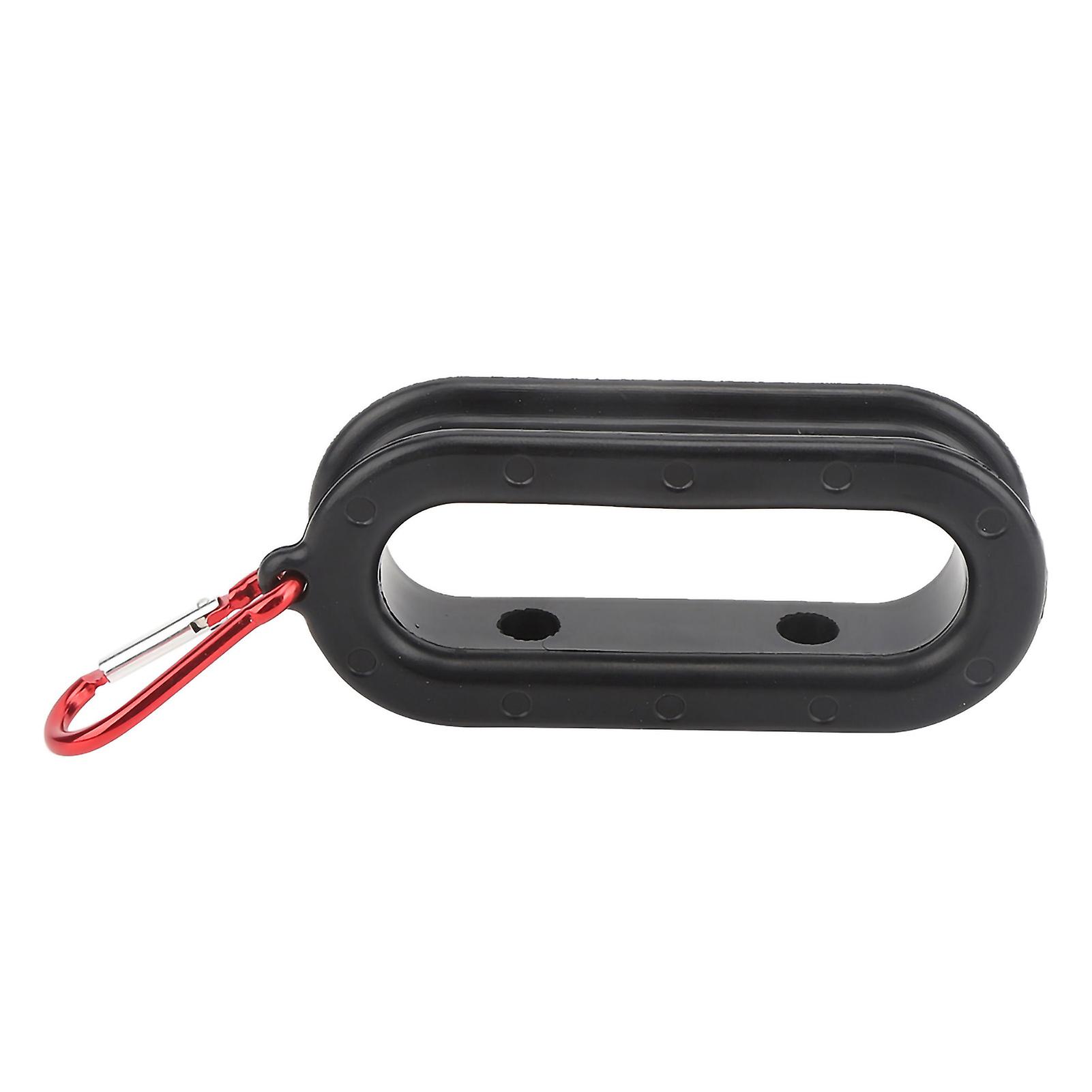Rubber/Aluminum Alloy Black Red Button Bottom Hanging Fishing Cable Puller Tool Accessory