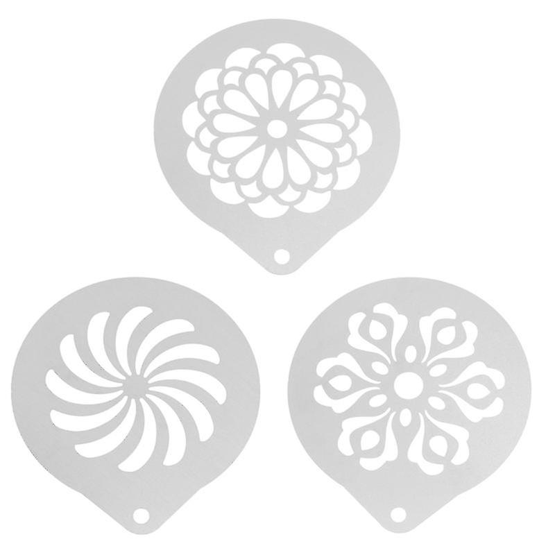 3pcs Cappuccino Art Templates