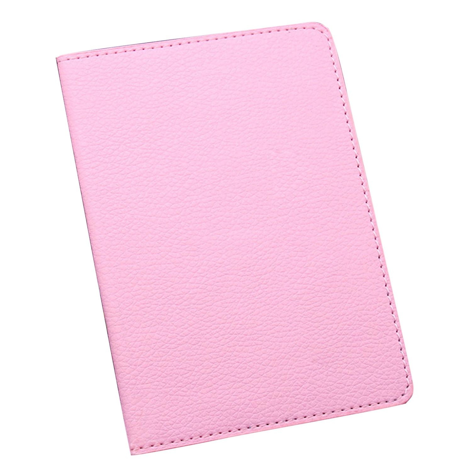 Solid Color Portable Passport Case ID Card Cover Holder Protector Organizer