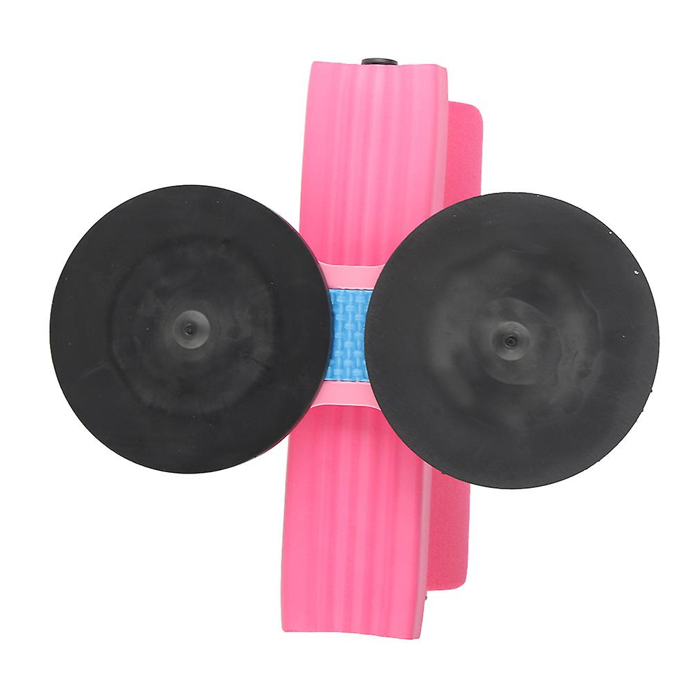 Sit Up Bar Portable Sit Up Assistant Device for Fitness Exercising Abdominal Muscles Full Body Training Double Suction Cup Pink