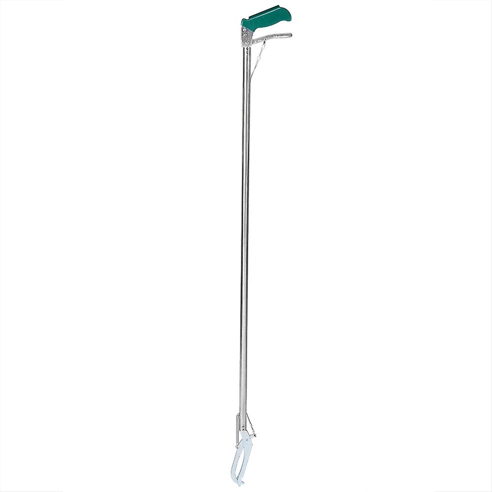 100cm Stainless Steel Foldable Snake Tongs Reptile Catching Tool with Lock