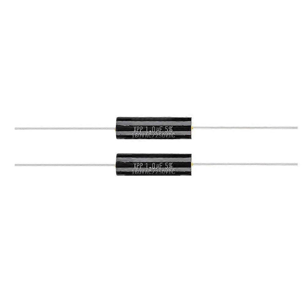 2PCS Capacitor Frequency Divider Capacitance Audio Speaker Capacitor (1uF)