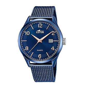 Lotus minimalistisk analog kvartsur for menn med armbånd i rustfritt stål 18632/1