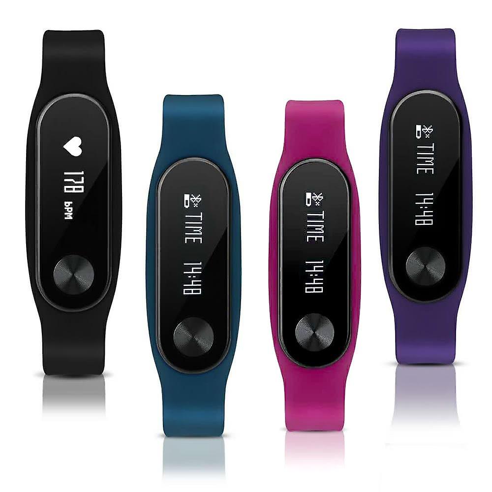 Smart Bt Sport Watch Wristband 0.69" Oled Call Notification Pedometer Alarm Etc