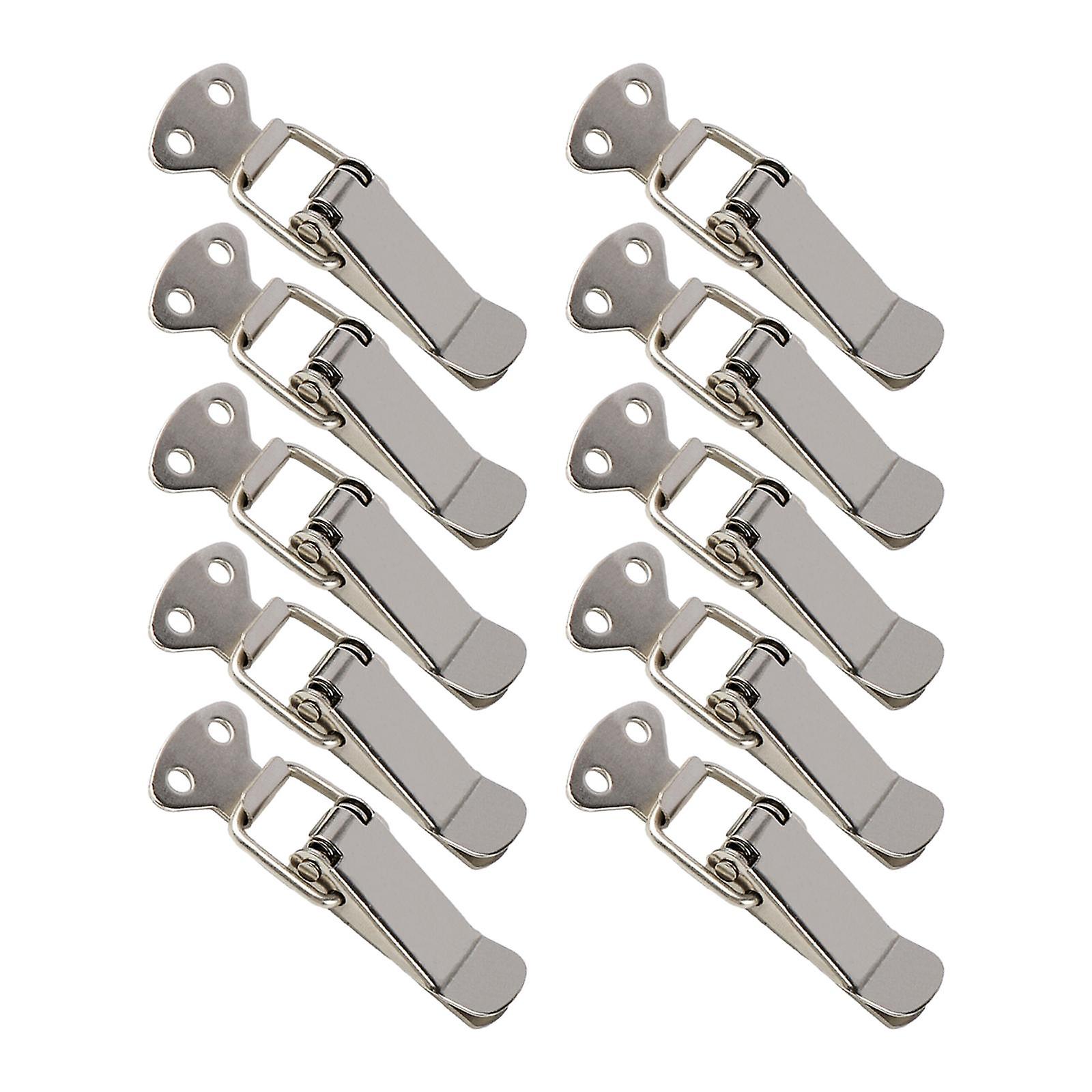 10x Spring Loaded Toggle Latch Spring Loaded Toggle Lock Clasp Accessories Locks latches Metal Hardware Fitting for Suitcase