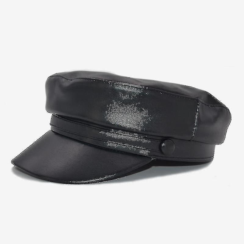 Militärmütze & Leder Damen Mode Hut