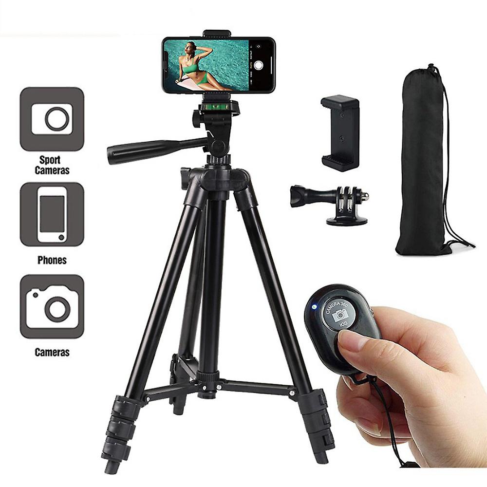 Smartphone Tripod, iPhone Tripod 40 inch Lightweight Aluminum,(Bl