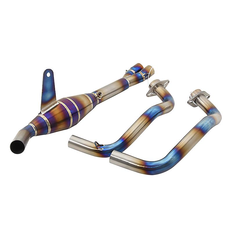 Titan legierung slip on für yamaha YZF-R3 YZF-R25 r3 r25 MT-03 mt03 motorrad auspuff flucht system front mid link modifiziertes rohr
