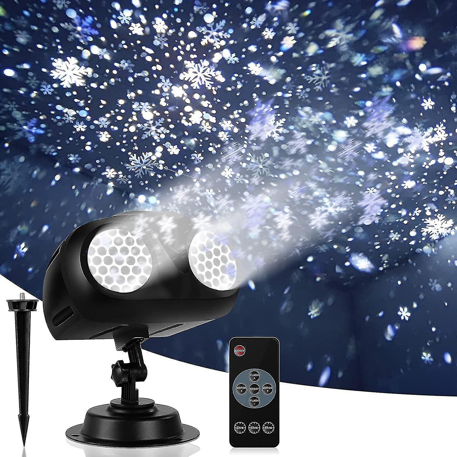 Christmas snow projection light, high brightness dynamic Led snow light projection, Ip65 waterproof 