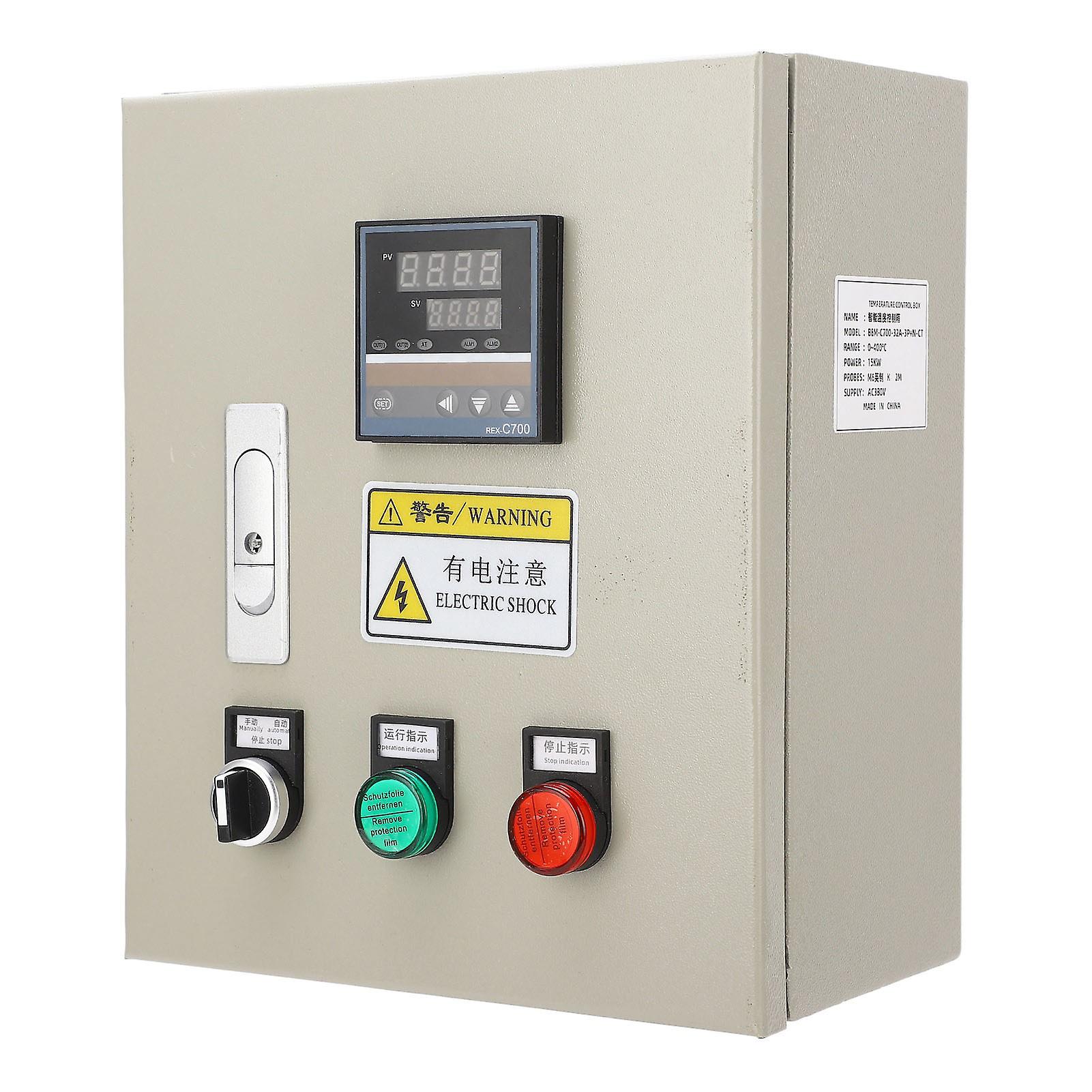 BERM PID Temperature Controller 3 Phase 15KW Intelligent Thermostatic Control Box for Heating Platform 380V AC 