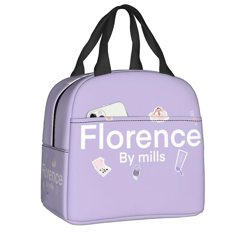 فلورنسا بواسطة ميلز معزول حقيبة الغداء لمكتب المدرسة مانعة للتسرب الحرارية برودة مربع الغداء النساء الاطفال الغذاء الحاويات حمل أكياس