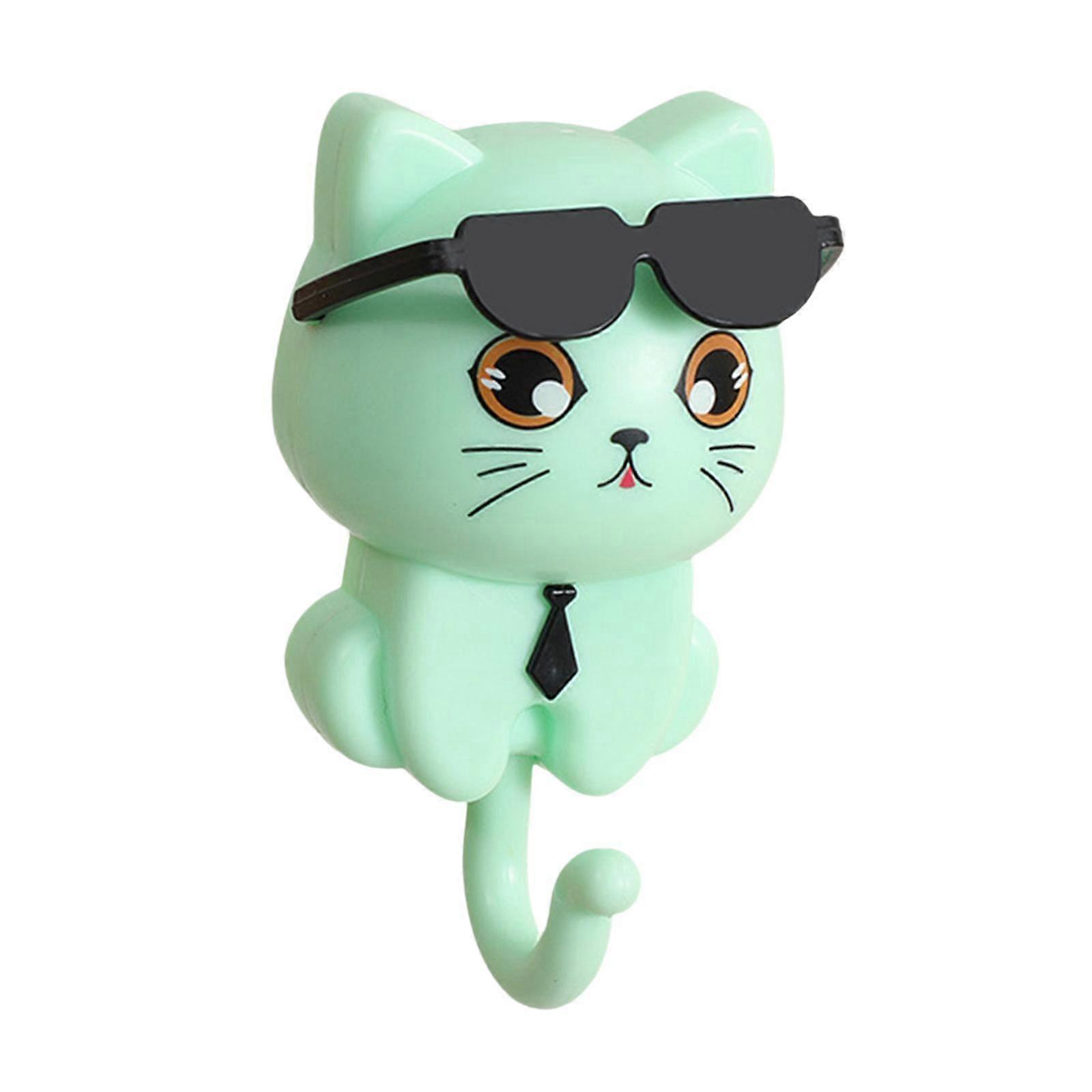 Creative Cute Wall Hook for Bathroom Decorative Kitchen Coat Hook Wall Mount Green