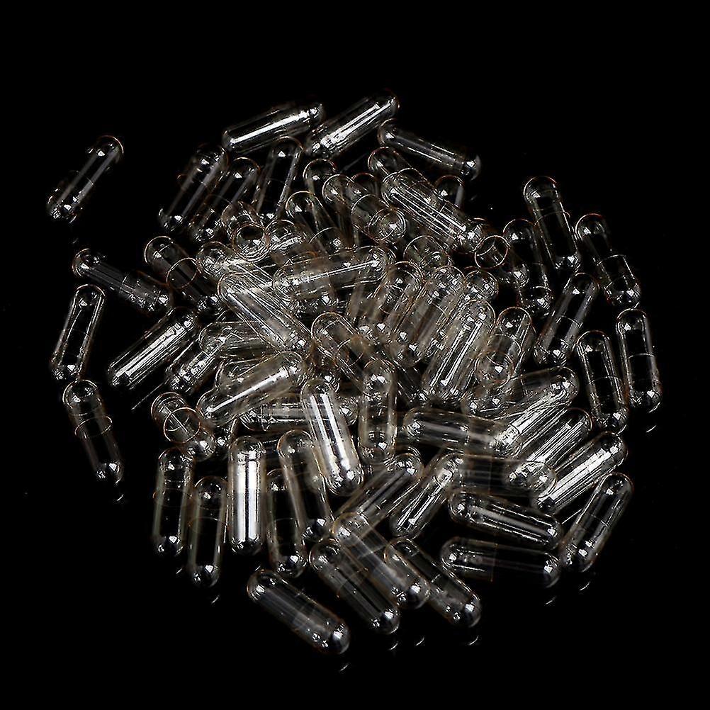 1000pcs Standard Size 0# Empty Capsules Gelatin Clear Hollow Hard Transparent