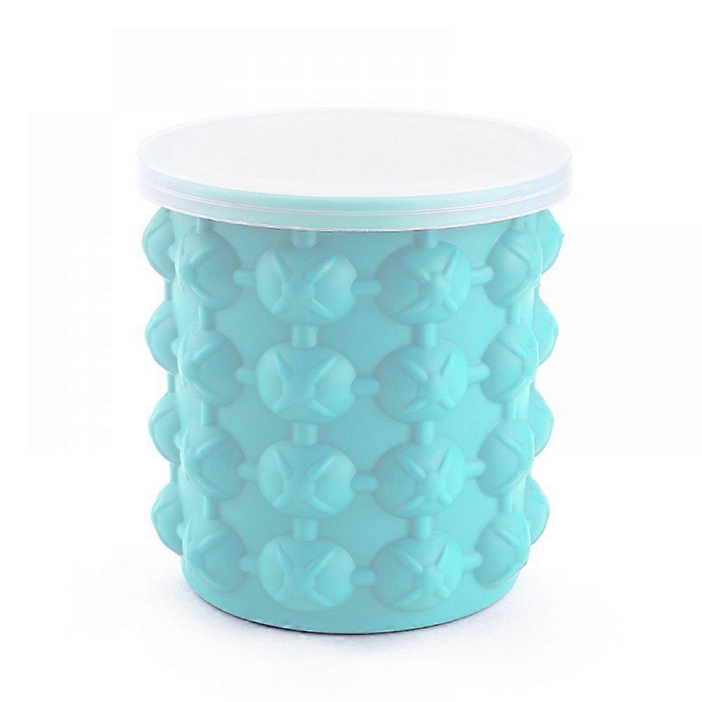 Plastic ice bucket Large light blue ice bucket