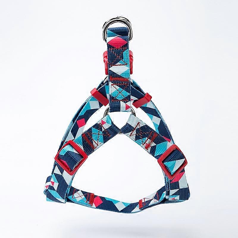 Adjustable harness for small, medium and large dogs, breathable, with metal closure, multicolor (M, 