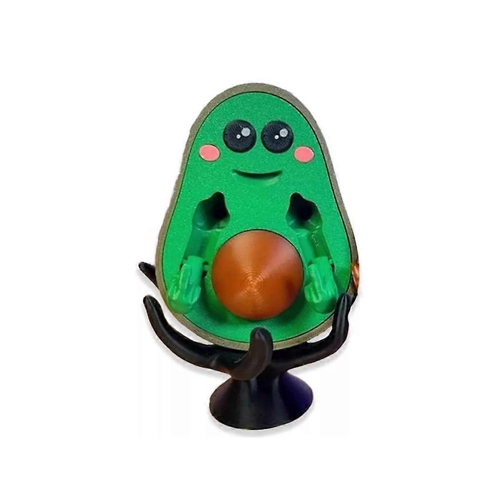 3D Printed FCK-You-Cado, 3D Printed Bad Avocado, Printed Middle Finger Statue