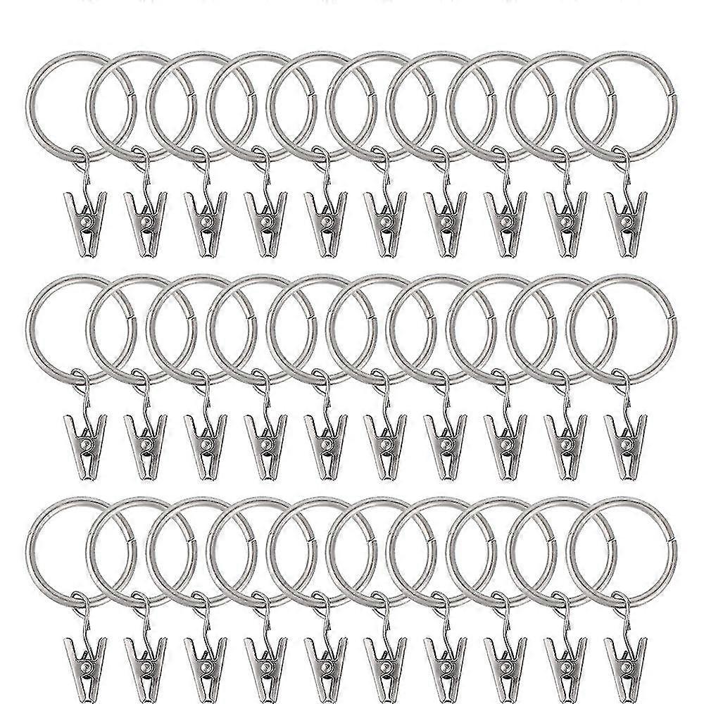 Anis de cortina com clipes de 30 pcs