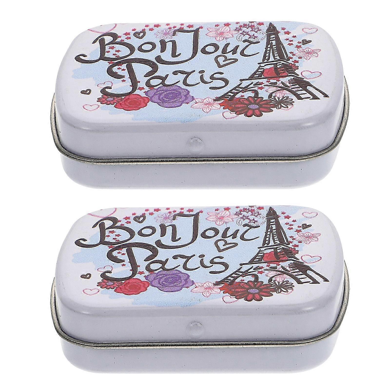 2pcs Simple Nib Storage Boxes Student Office Stationery Holder