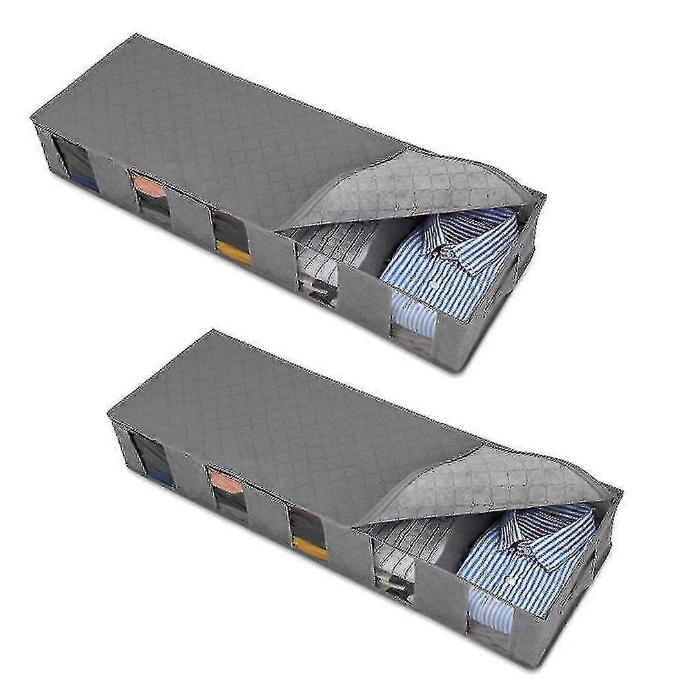 2 Piece Stora Bag Foldable Underbed Cabinet Stora Boxes -t