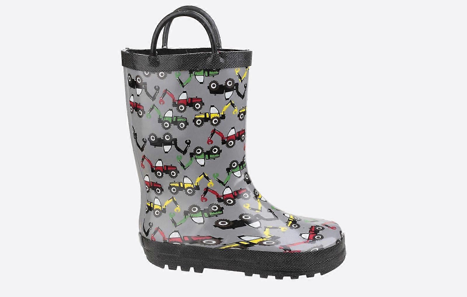 Cotswold Digger Puddle WATERPROOF Wellington Junior Grey / Digger 