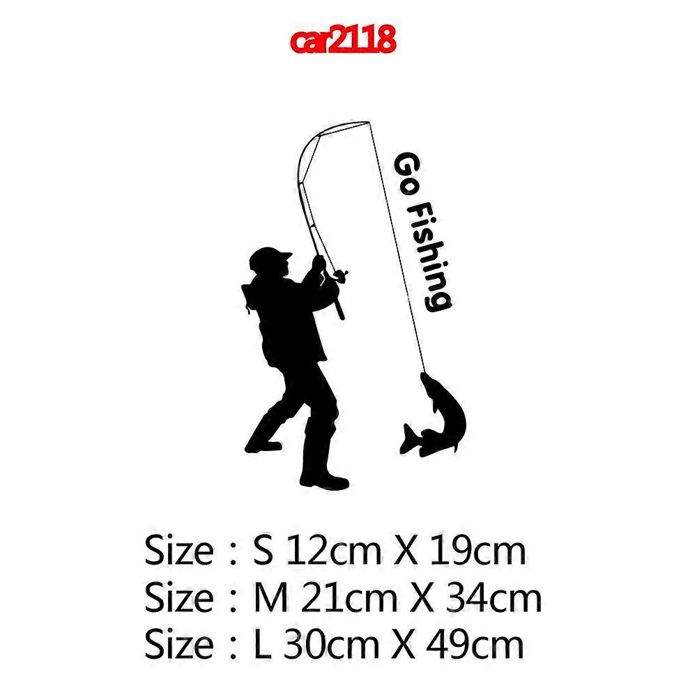 Fishing sticker Car Stickers Funny Car-Styling For Rear view Mirror Car Head car Windows car Accessories decoration JOHX