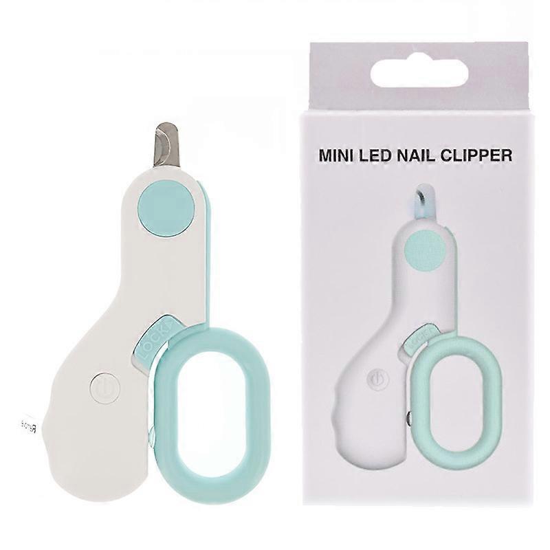 Mini LED pet nail clipper with light