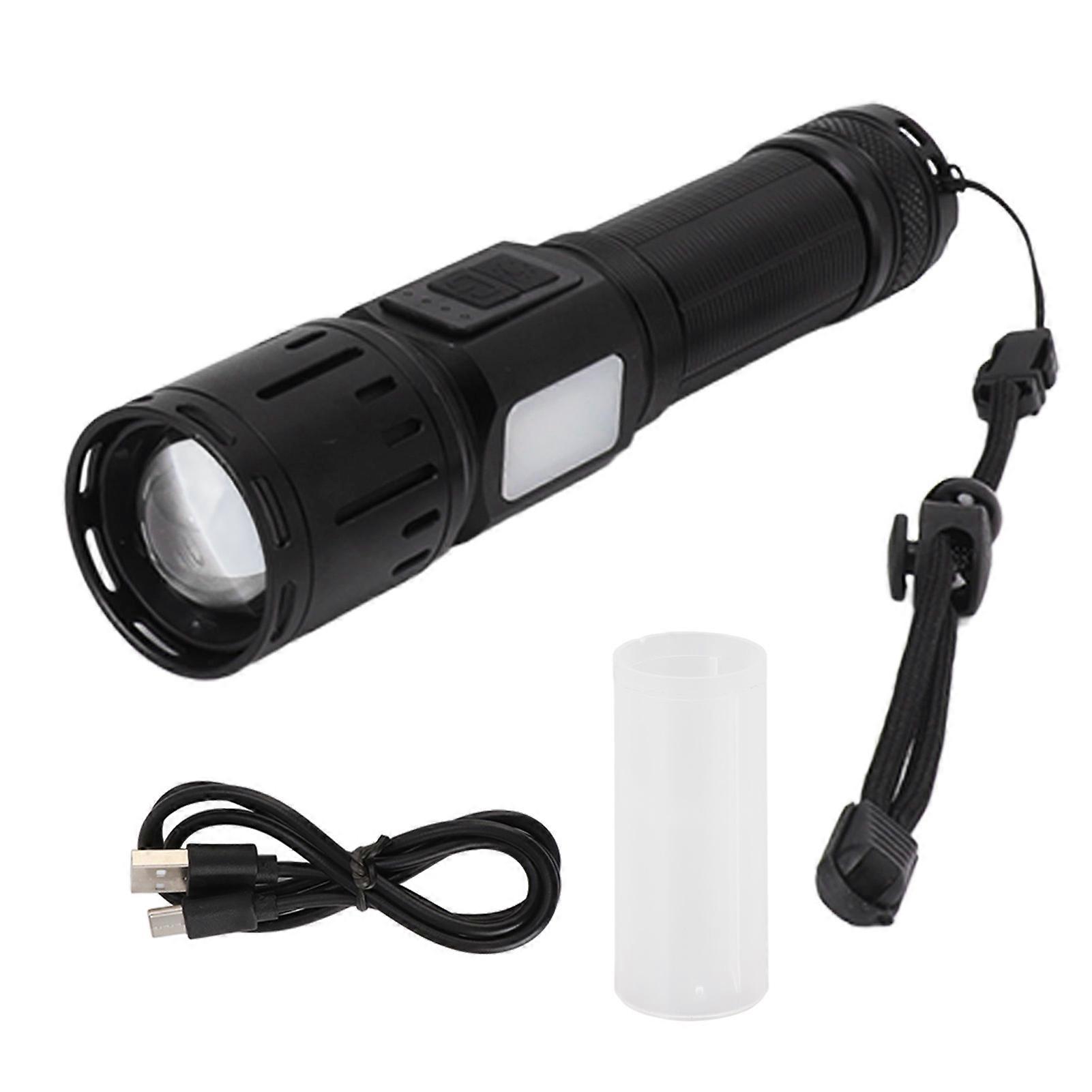 Super Bright Flashlight 7 Modes Waterproof LED Rechargeable Handheld Flashlight for Dog Walking Maintenance