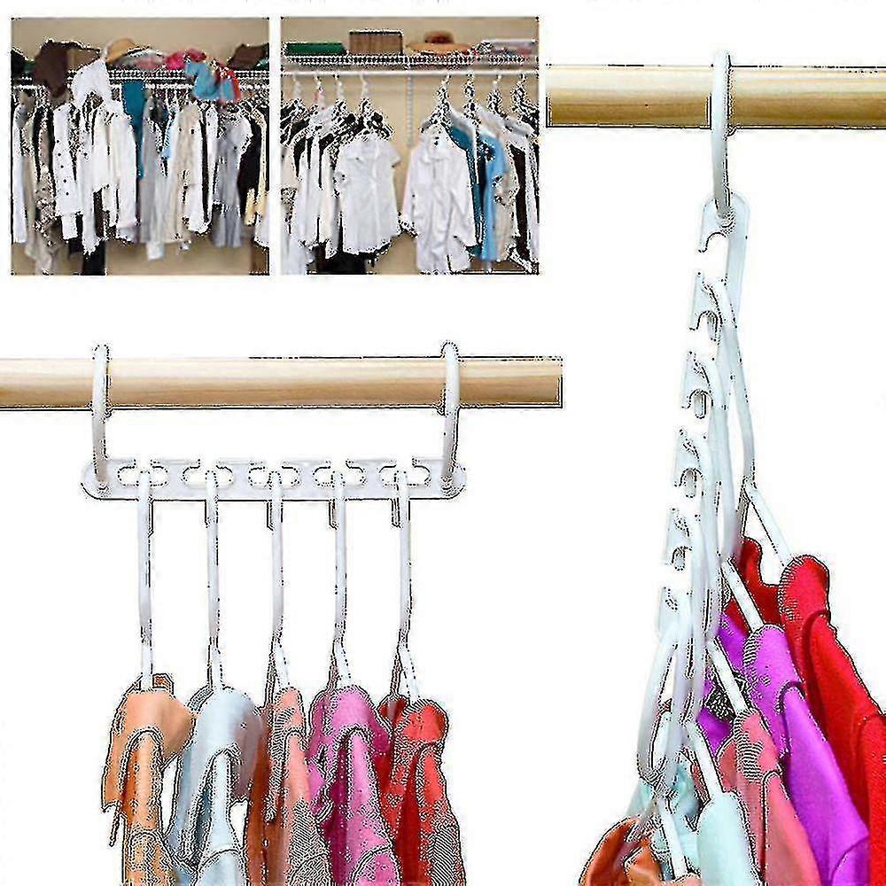 Hmwy-saving Space Multi Function Magic Wonder Closet Organizer Hanger Clothes 8pcs N